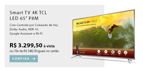 BANNER EX1- Smart TV 4K TCL LED 65