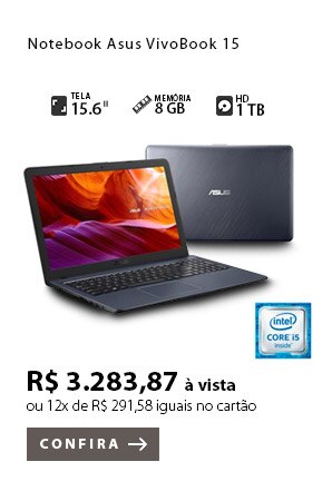 PRODUTO EX2 - Notebook Asus VivoBook 15