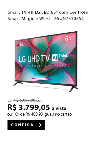 PRODUTO 1 - Smart TV 4K LG LED 65