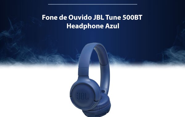 Fone de Ouvido JBL Tune 500BT Headphone Azul