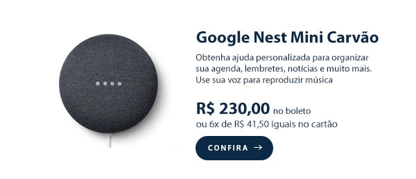 Google Nest Mini Carvão