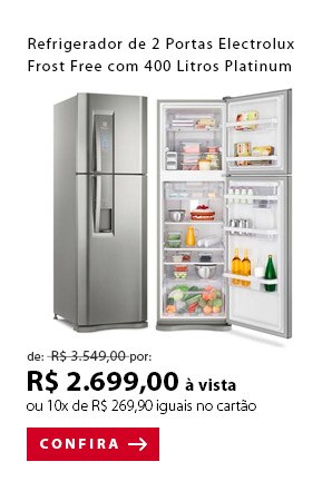 PRODUTO 8 - Refrigerador de 02 Portas Electrolux